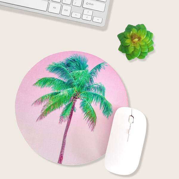 

Coconut Tree Round Mouse Pad, Multicolor