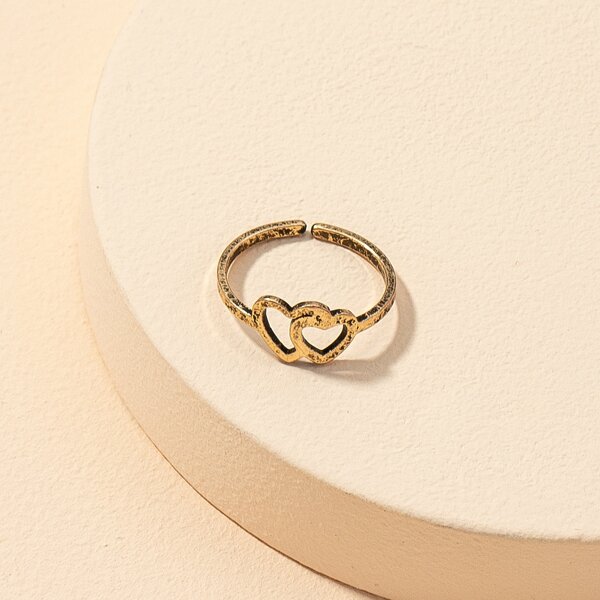 

Heart Detail Ring, Gold
