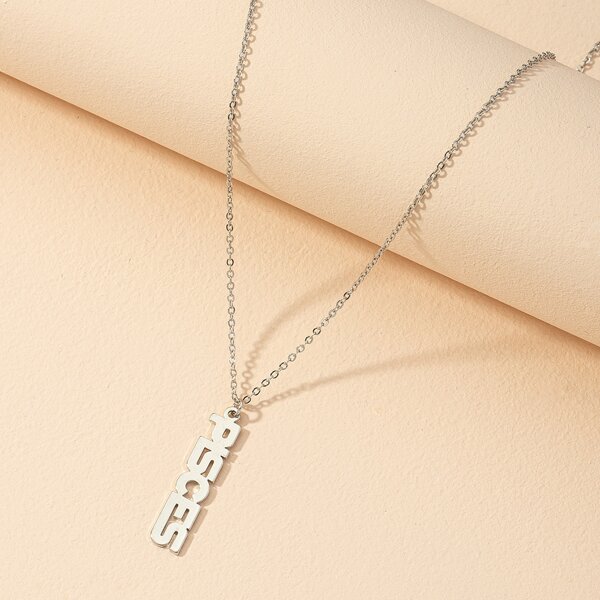 

Constellation Letter Charm Necklace, Silver