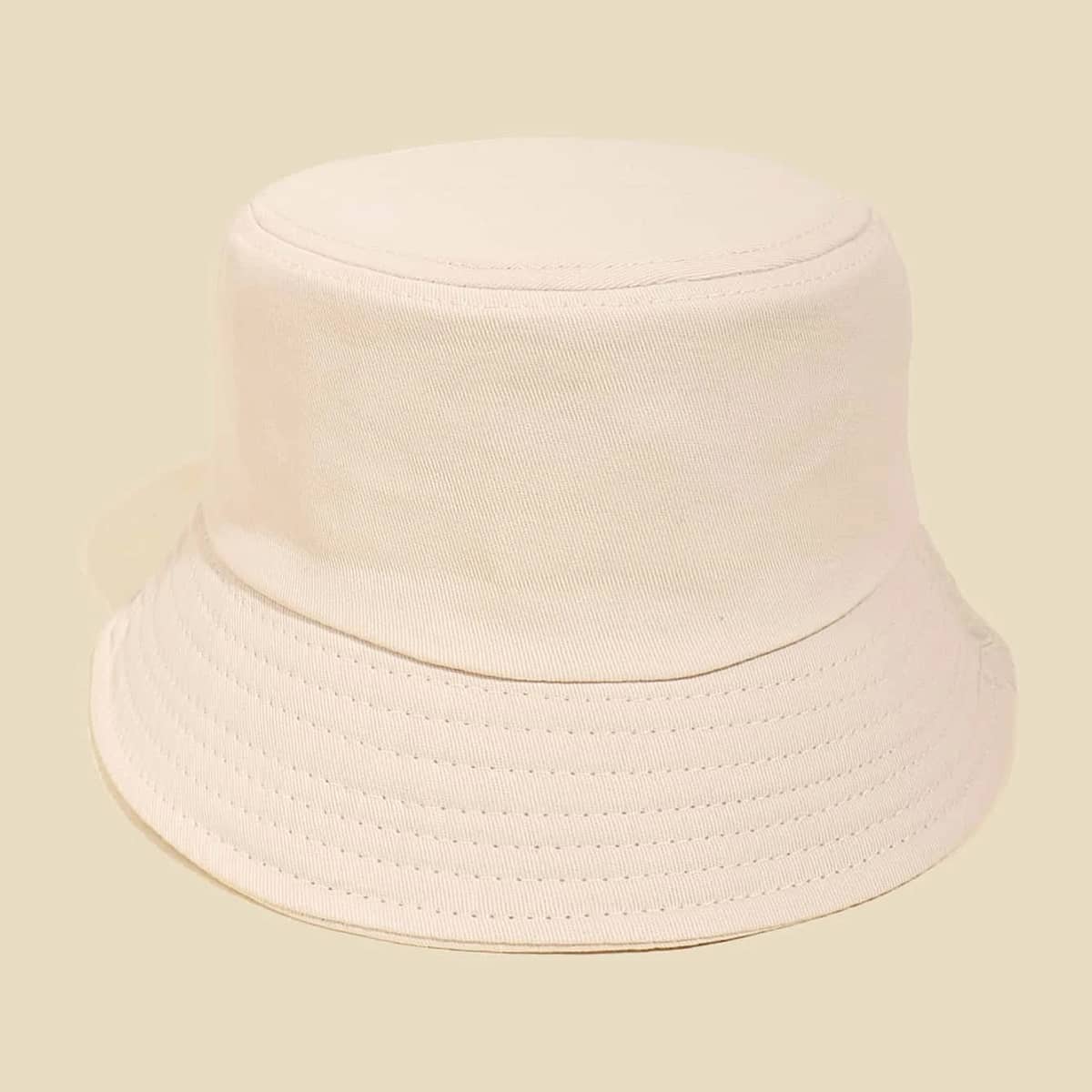 

Solid Bucket Hat, Beige