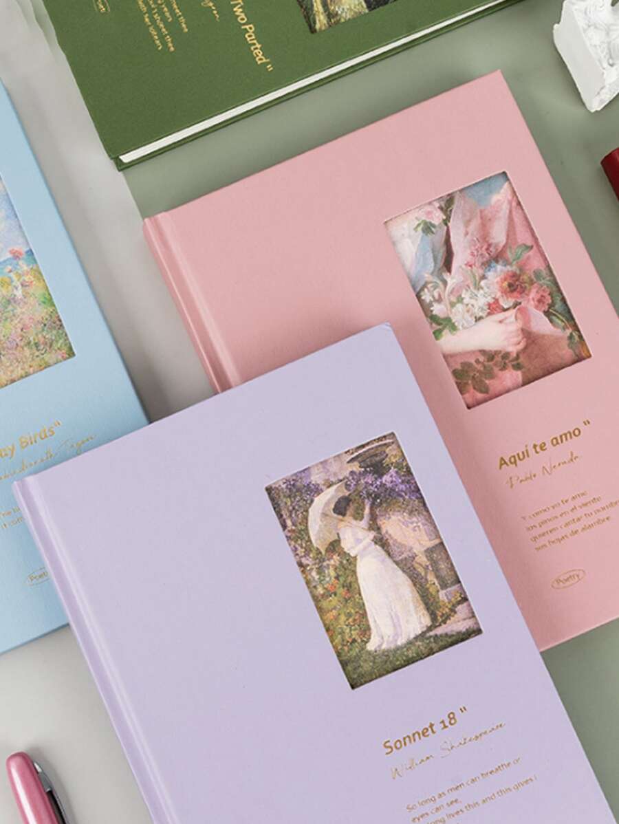 Máy tính xách tay ngẫu nhiên in hoa 1pc - Nhiều màu - Xem 1