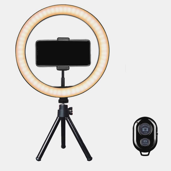 

Bluetooth Selfie Ring Light With Tripod Stand, Black