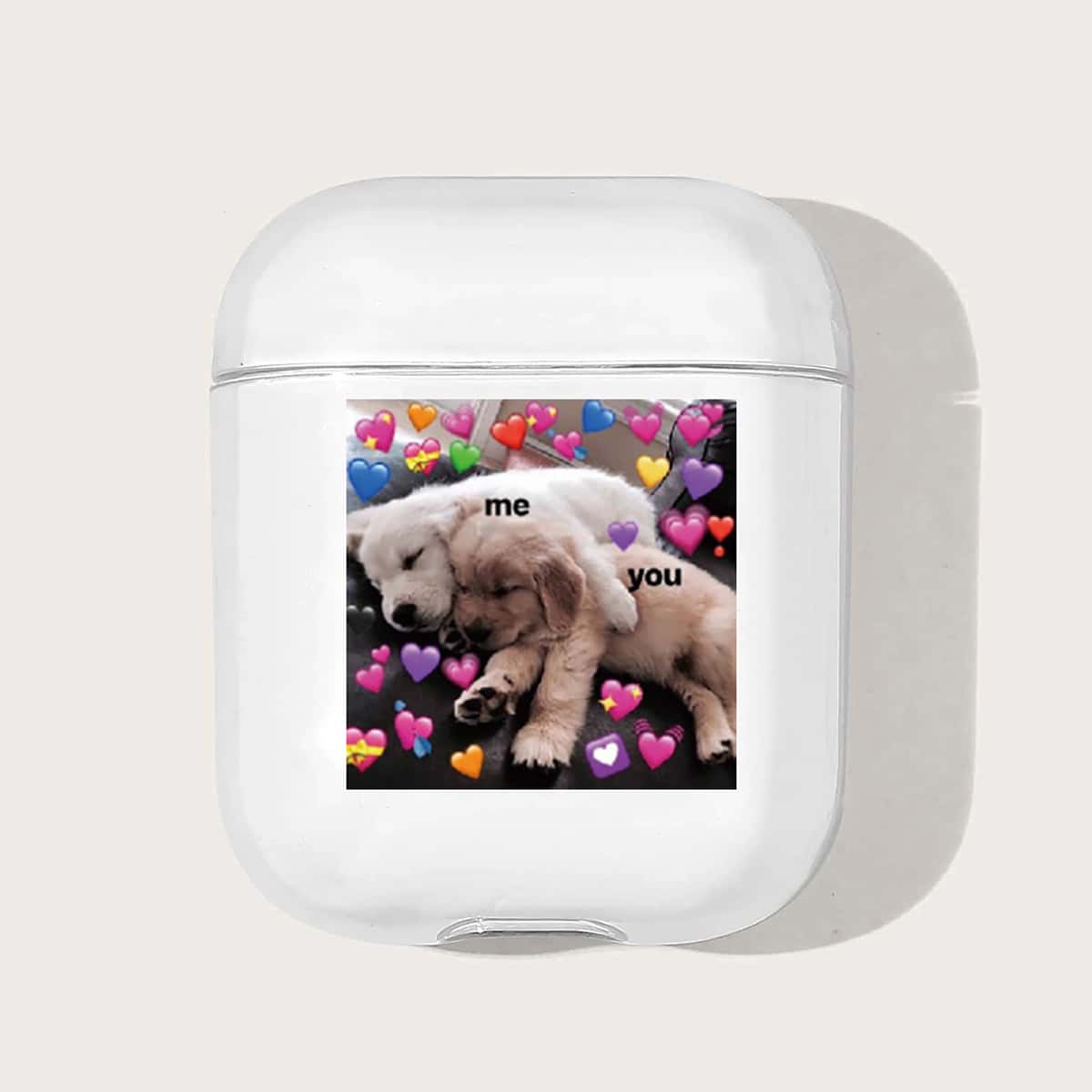 

Cute Dog Clear Airpods Case