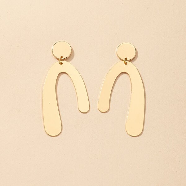

Irregular Drop Earrings, Gold