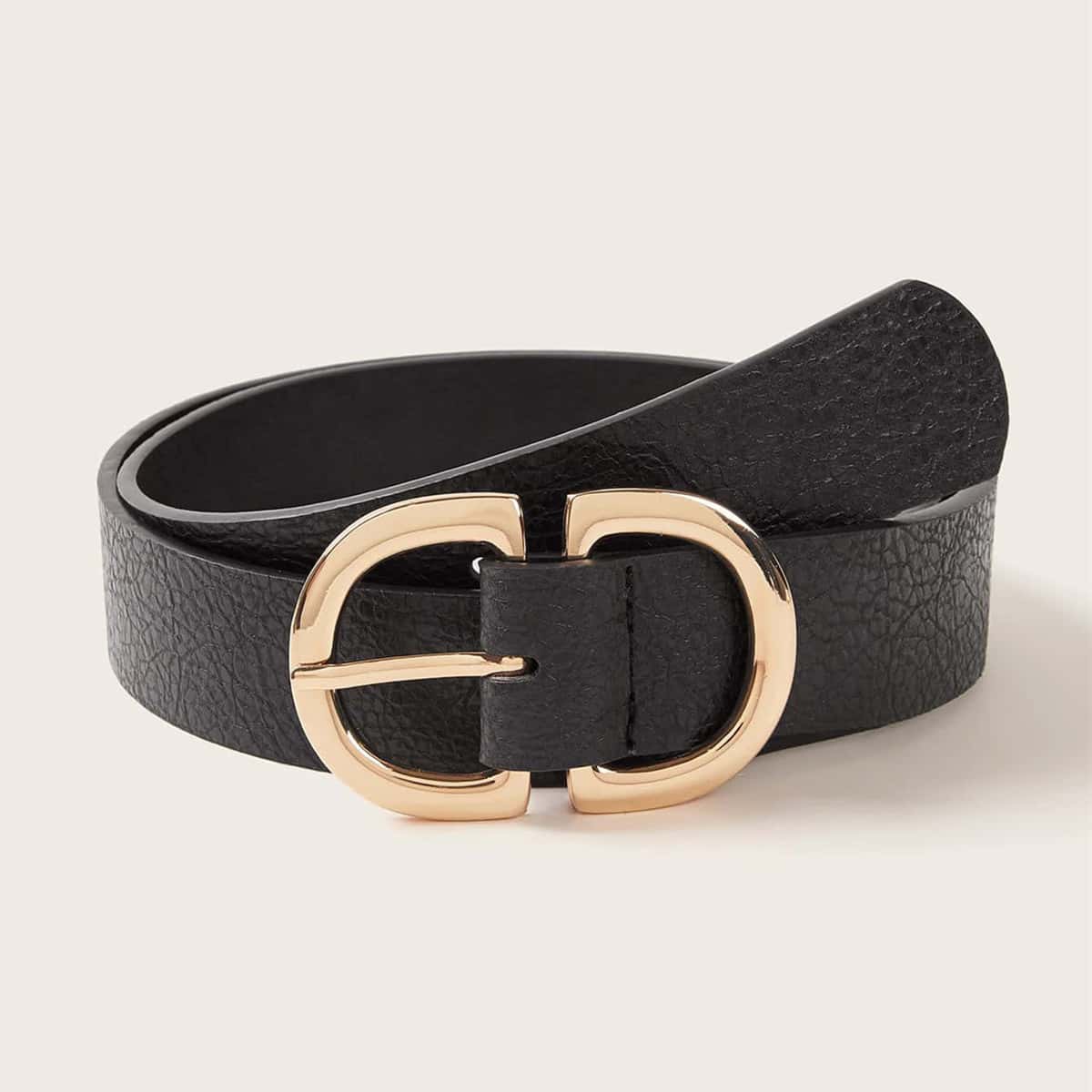

Minimalist Buckle Belt, Black