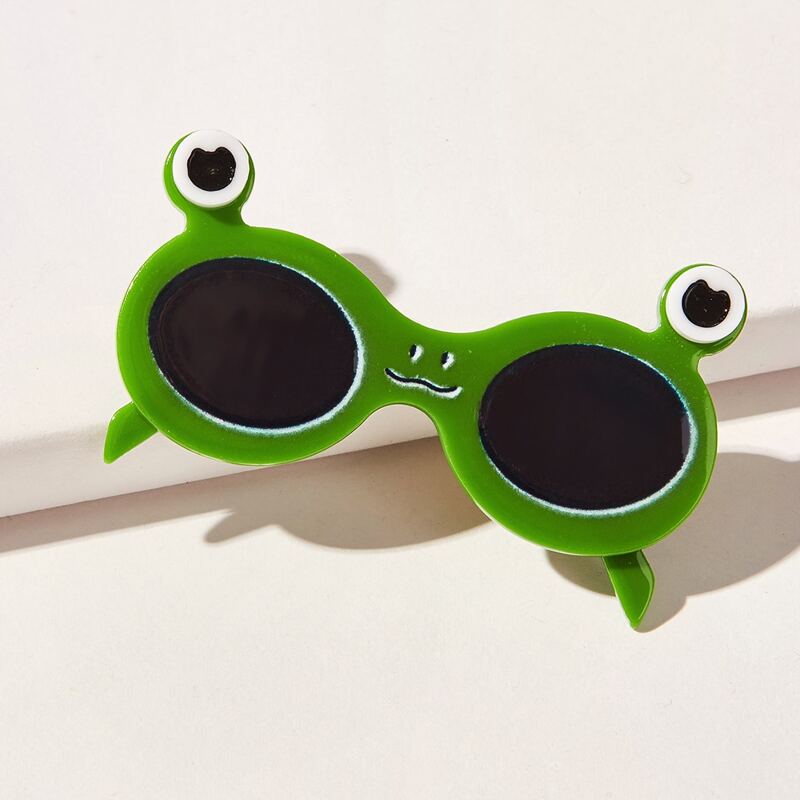 

Cartoon Frog Hair Clip, Green