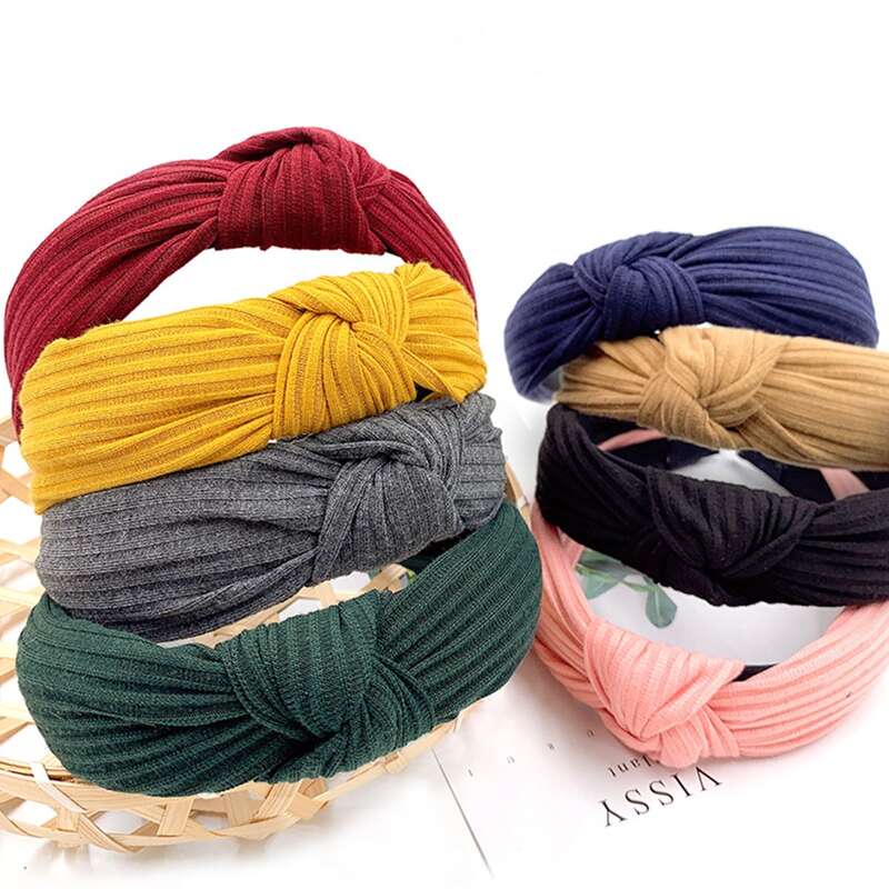 

3pcs Random Knot Headband, Multicolor
