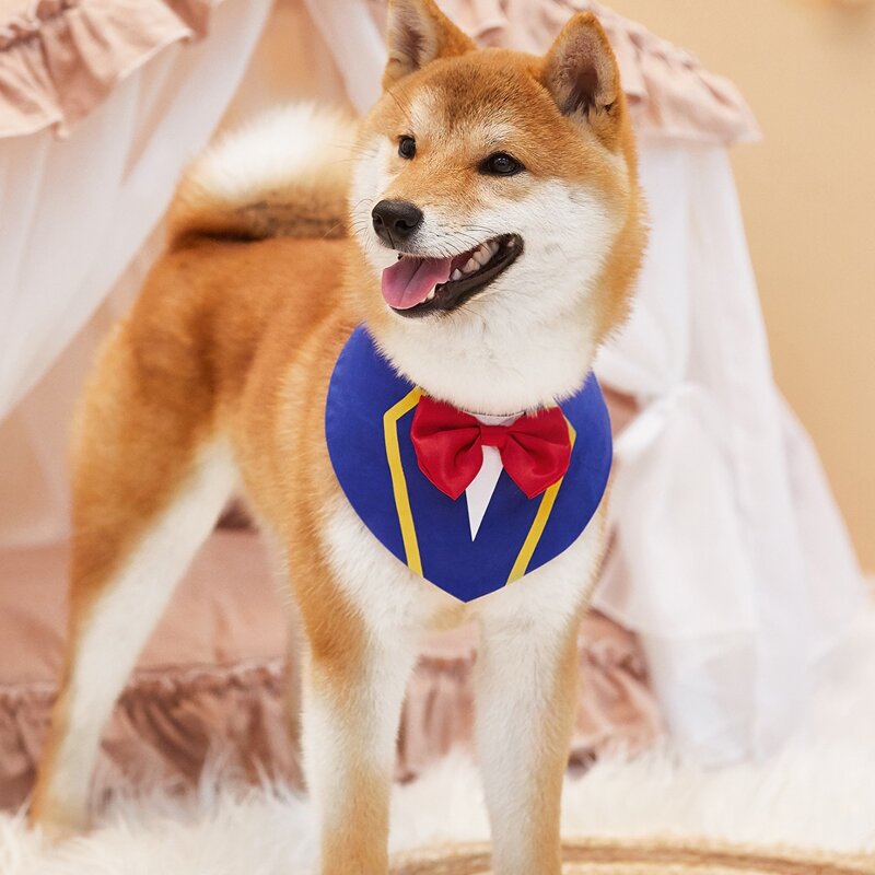 

Navy Style Pet Bib, Blue