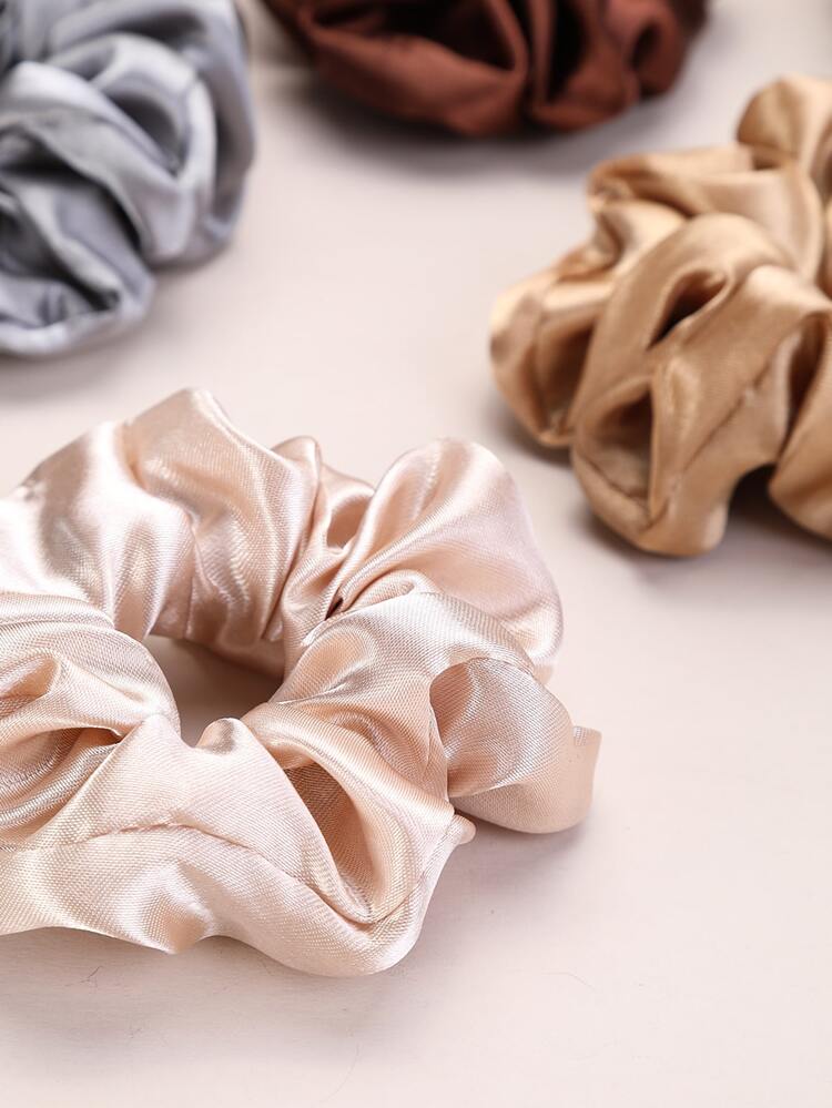12pcs Plain Pleated Scrunchie Casual Scrunchies Hair Ties Scrunchy Hair Ties