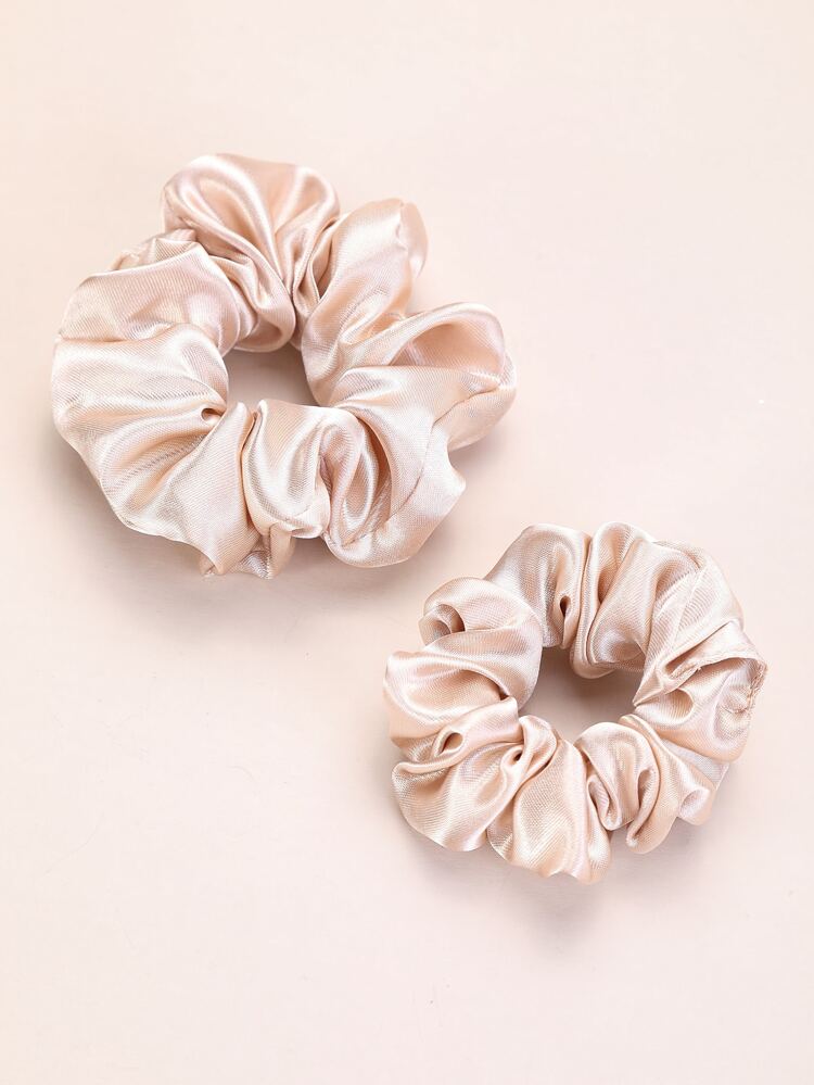 12pcs Plain Pleated Scrunchie Casual Scrunchies Hair Ties Scrunchy Hair Ties