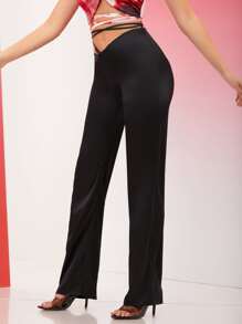 lee mid rise straight leg pants