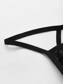 Men Solid Lace Jockstrap