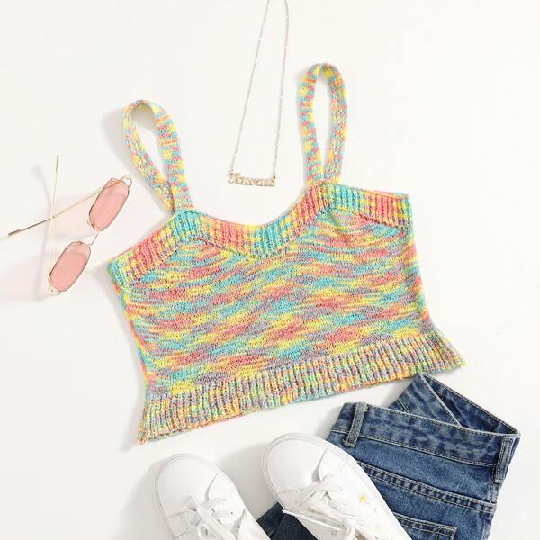 

Space Dye Knit Cami Top, Multicolor