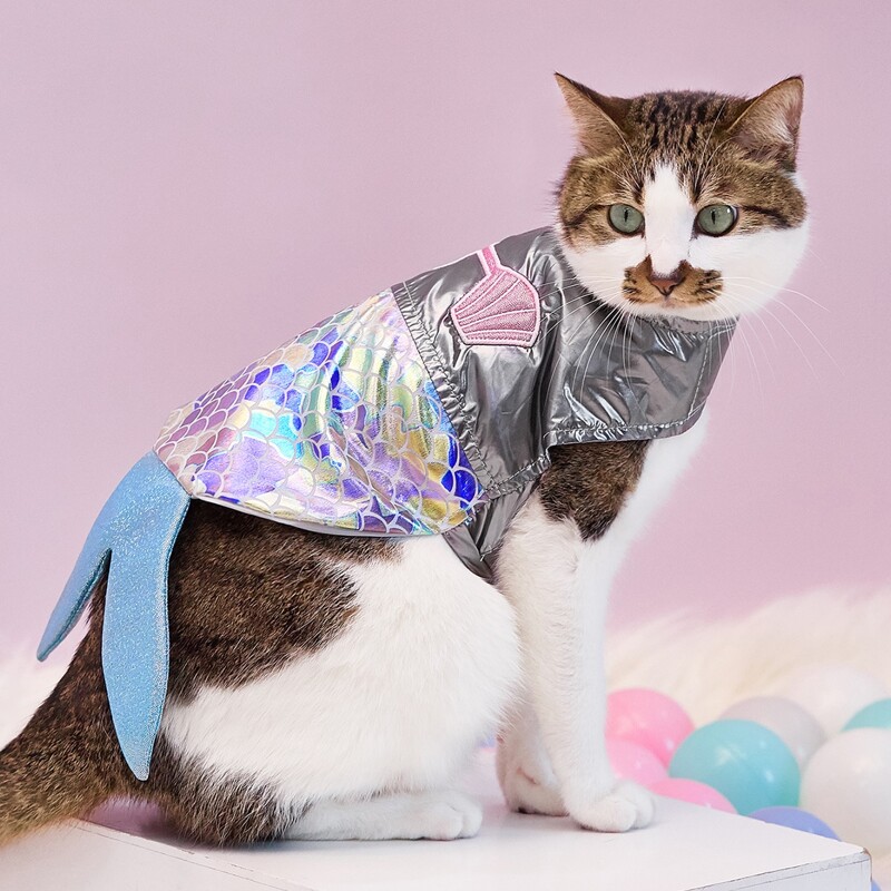 

Mermaid Design Pet Costume, Multicolor