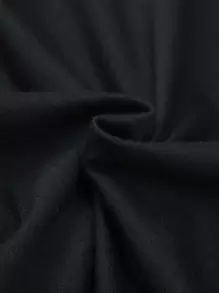 SHEIN Chàng trai trẻ Đồ họa Khẩu hiệu Áo thun - màu đen - Xem 5