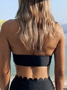 Top bikini halter - Negro - Ver 2