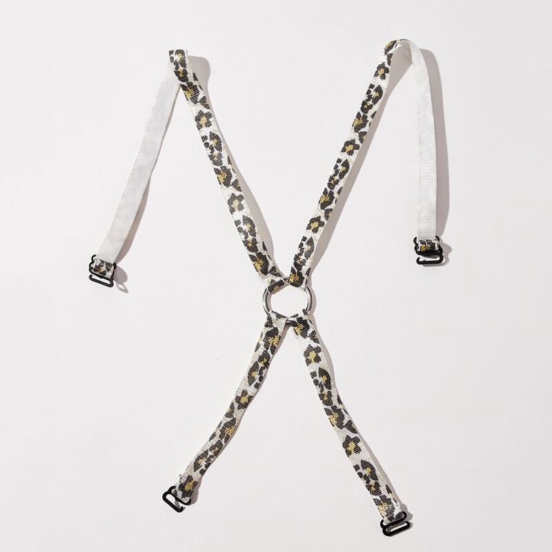 

1pair Leopard Bra Strap, Multicolor