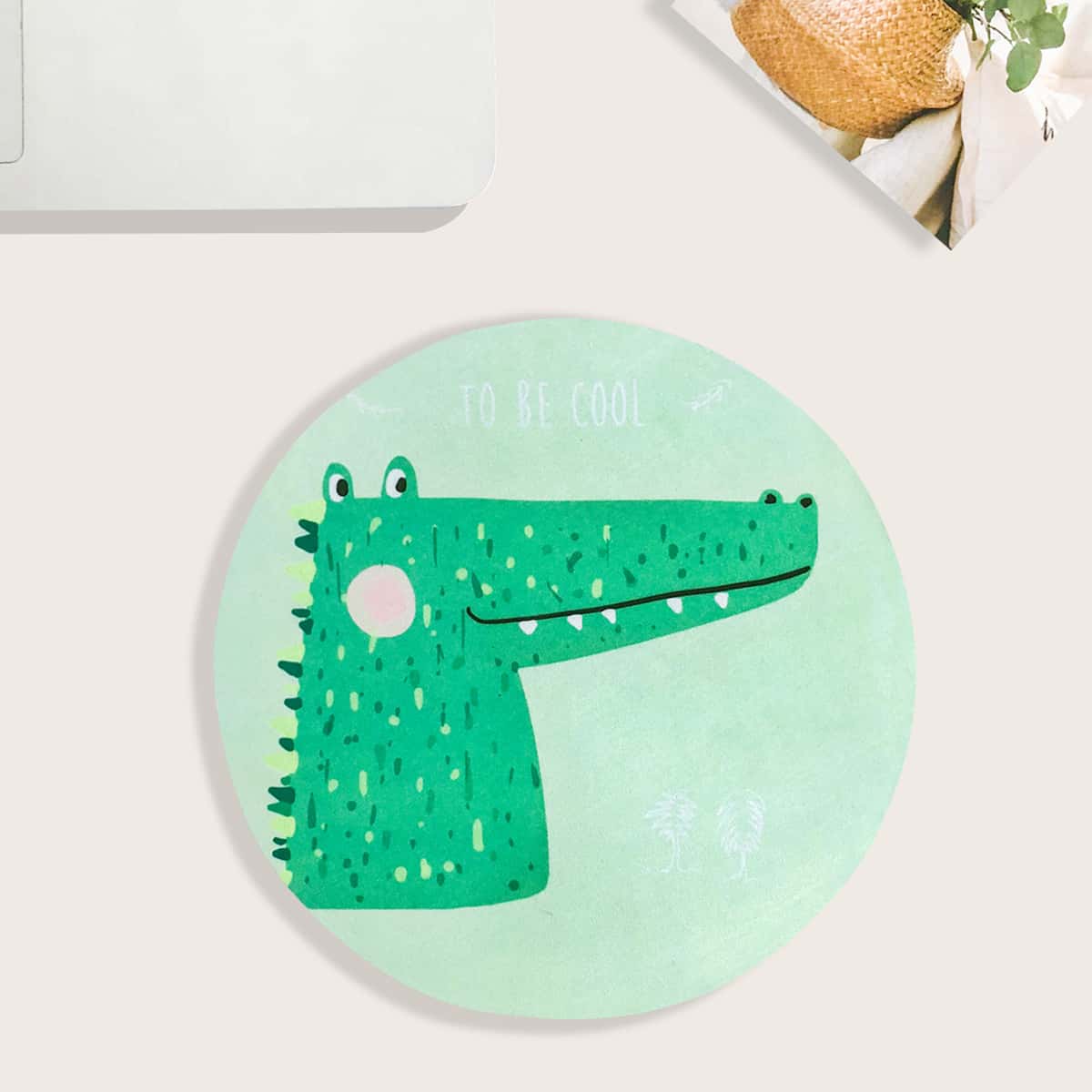 

Cartoon Crocodile Mouse Pad, Multicolor