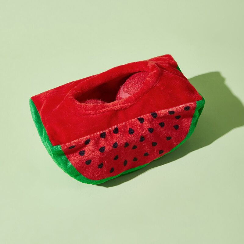 

3pcs Watermelon Design Pet Toy Set, Red