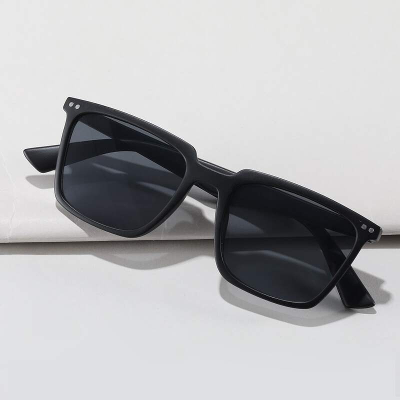 

Guys Square Frame Sunglasses, Black