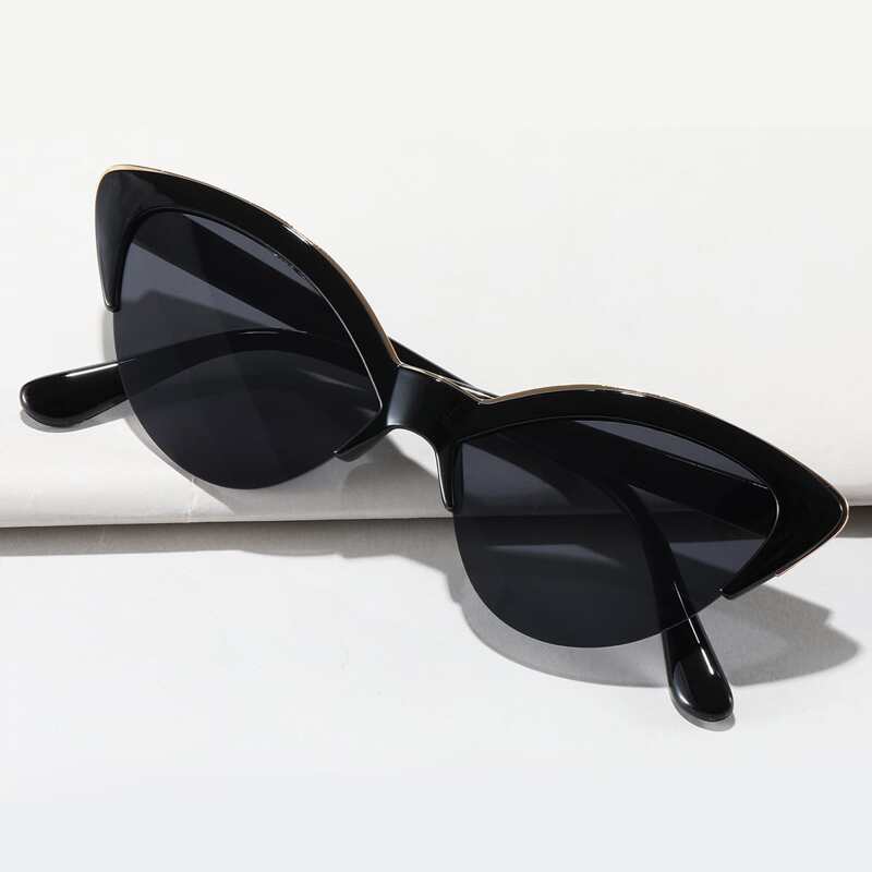 

Cat Eye Half Frame Sunglasses