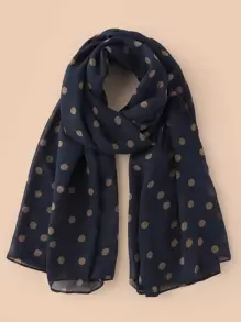 1pc Polka Dot Scarf Elegant Neckerchief For Daily Life Winter Fall