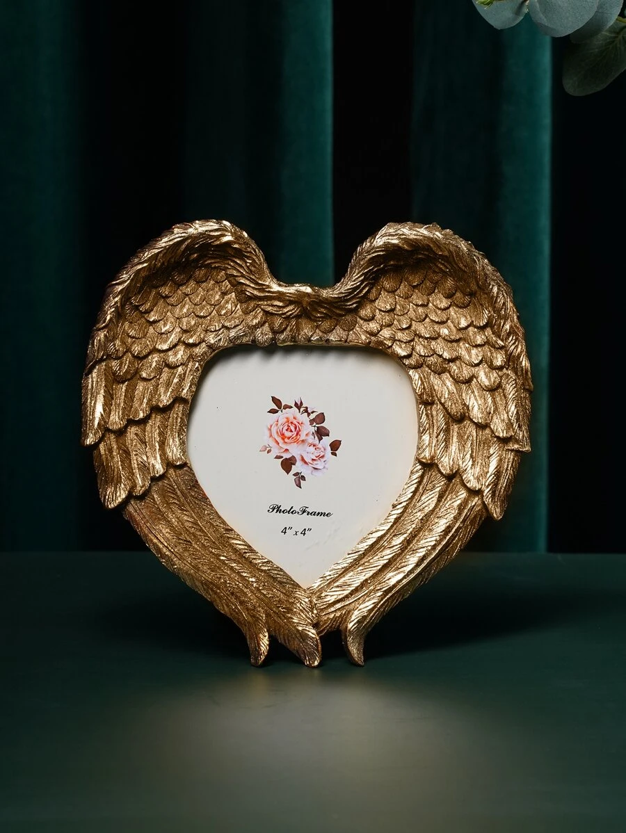 羽毛設計相框 - 金色 - 查看 1