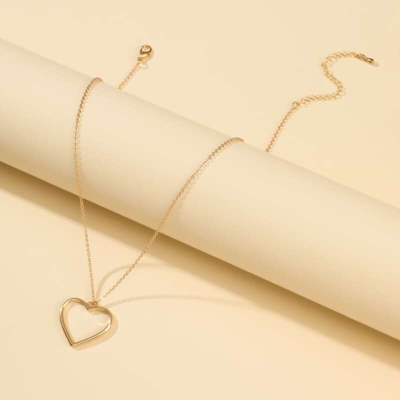 

Heart Chain Necklace, Gold
