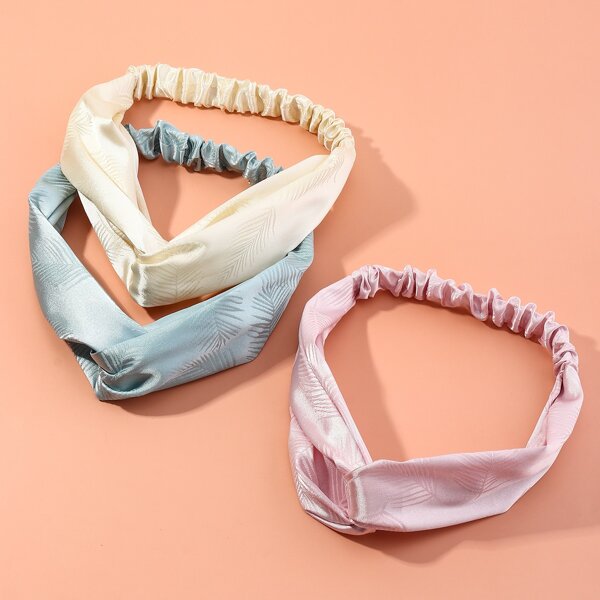 

3pcs Minimalist Hair Band, Multicolor
