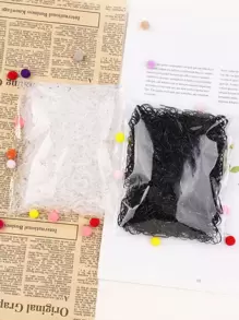 2000pcs Girls Colorful Hair Tie - Black and White - View 1