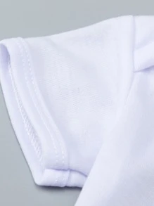 Bodysuits Em bé Tim - trắng - Xem 4