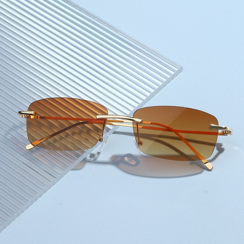 

Tinted Lens Rimless Sunglasses