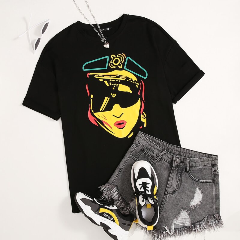 

Figure Graphic Short Sleeve Tee, Black