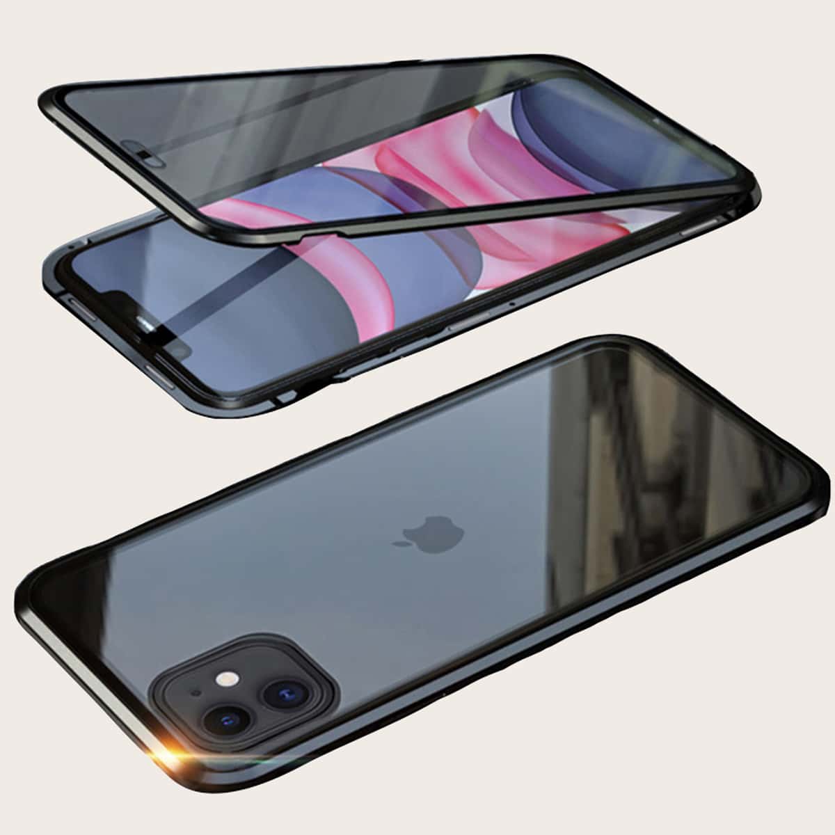 

Double-sided Glass iPhone Case, Black