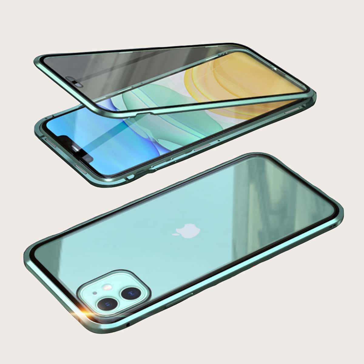 

Double-sided Glass iPhone Case, Green