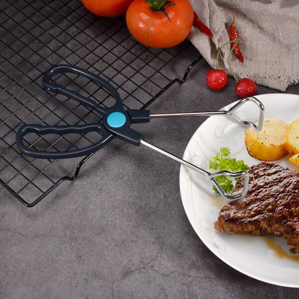 

1pc Stainless Steel Food Clip, Multicolor