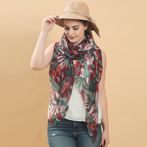 

Tropical Pattern Scarf, Multicolor