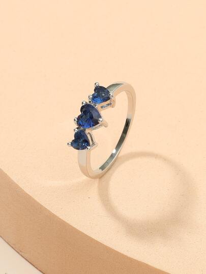 Heart Decor Ring For Women For Party Banquet Wedding