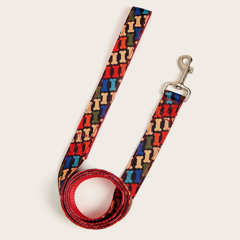 

1pc Random Pattern Pet Leash, Multicolor