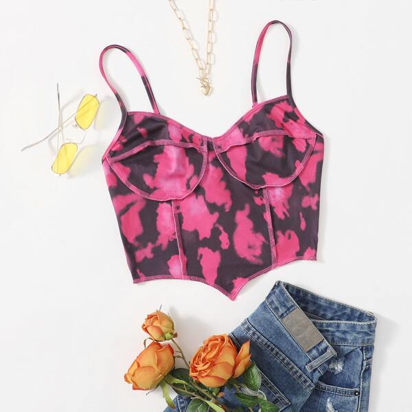 

Tie Dye Bandana Cami Top, Multicolor