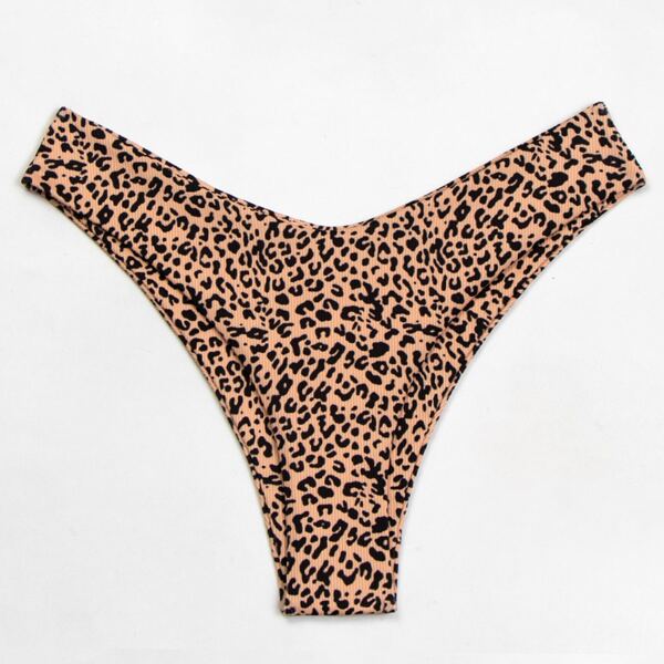 

Leopard Rib Bikini Panty, Multicolor