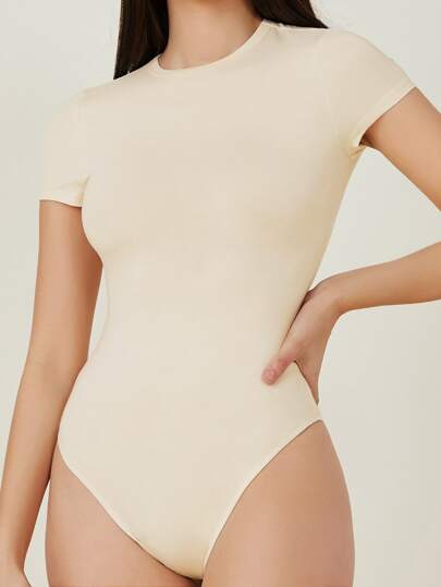 Body en jersey unicolore