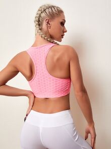 Sujetadores deportivos Liso - Rosa - Ver 2