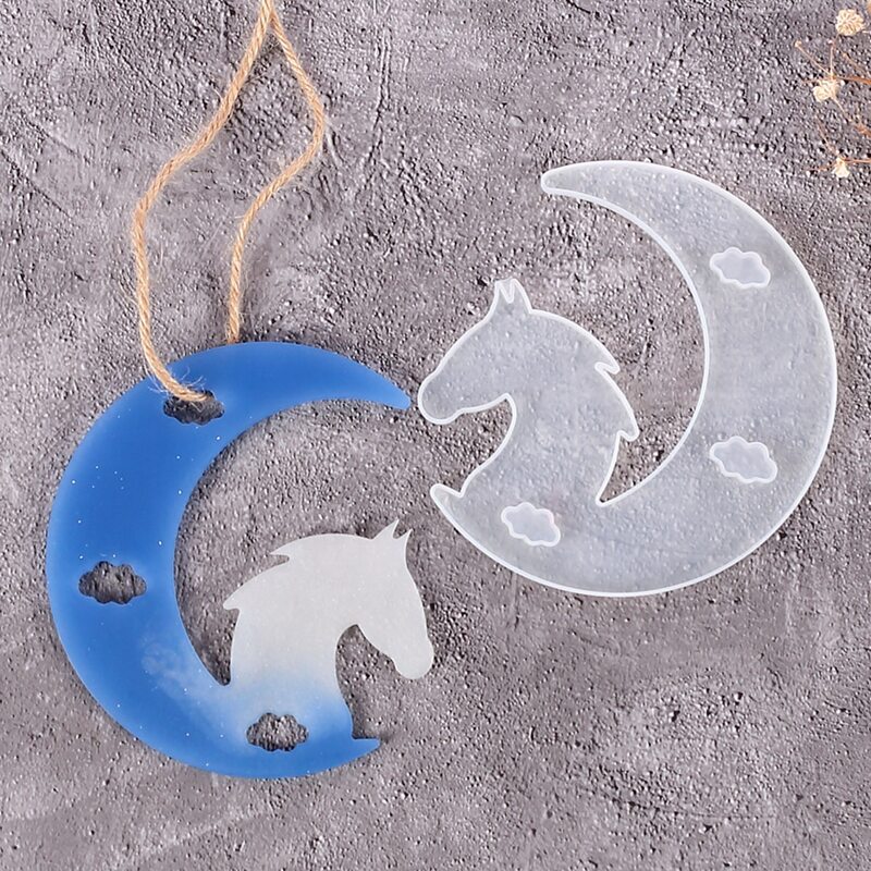 

1pc Moon DIY Epoxy Mold, White