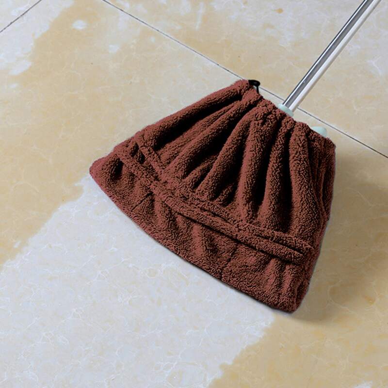 

1pc Cleaning Broom Cover, Coffee brown