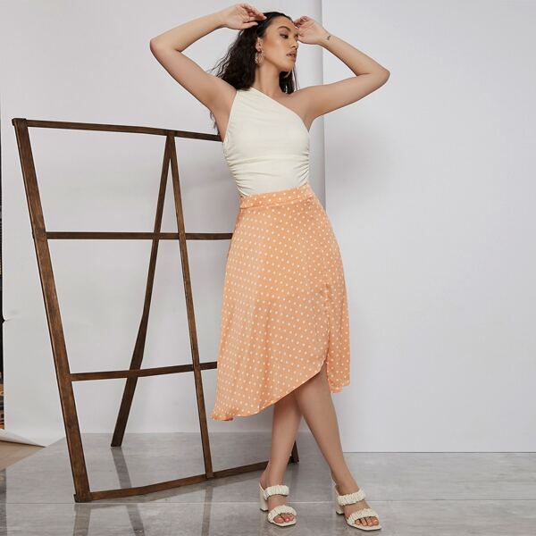 

Polka Dot Skirt, Orange