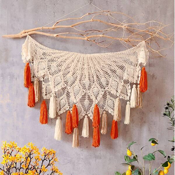 

Woven Mandala Wall Hanging, Multicolor