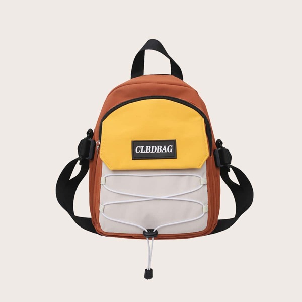 

Color Block Backpack, Yellow