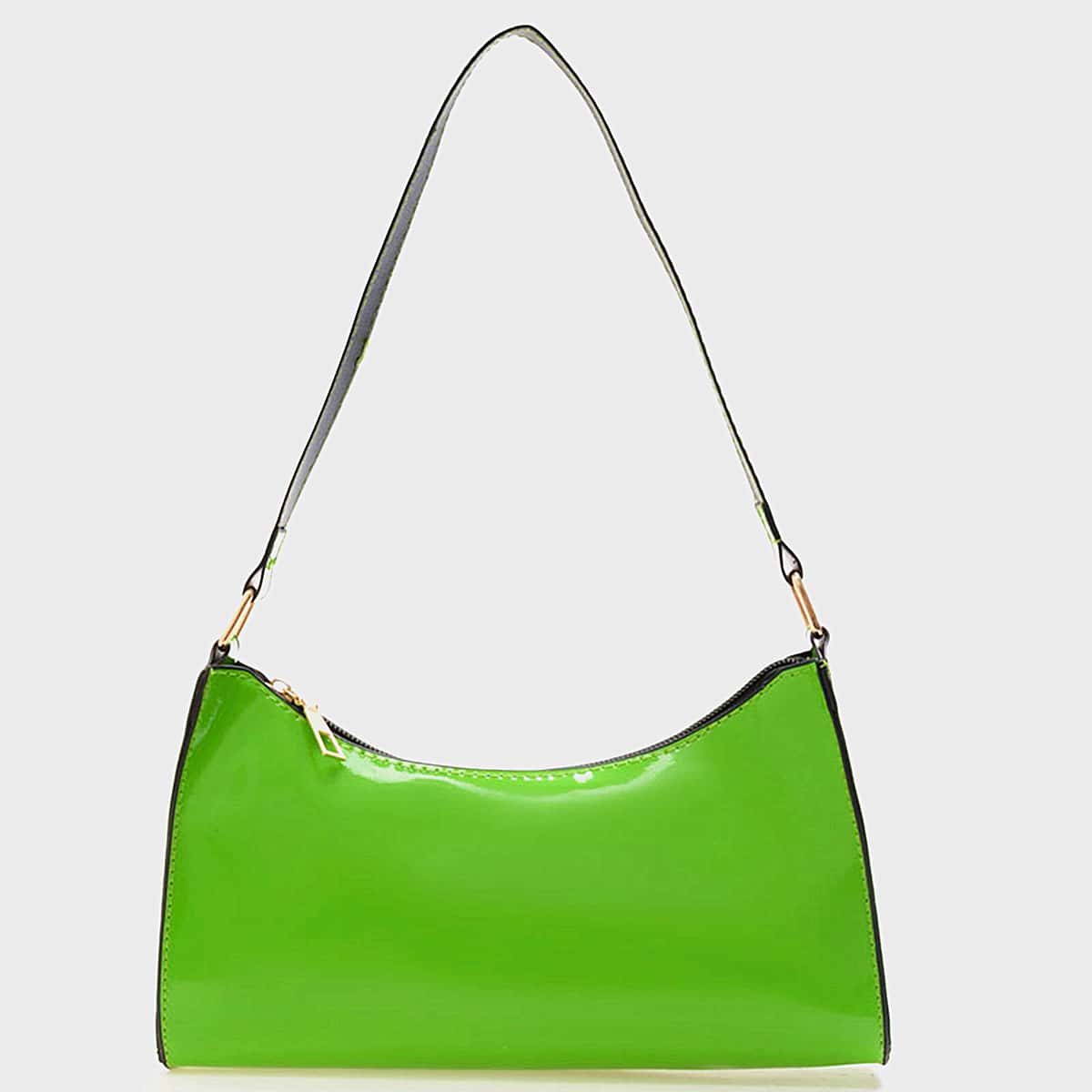 

Solid Baguette Bag, Green