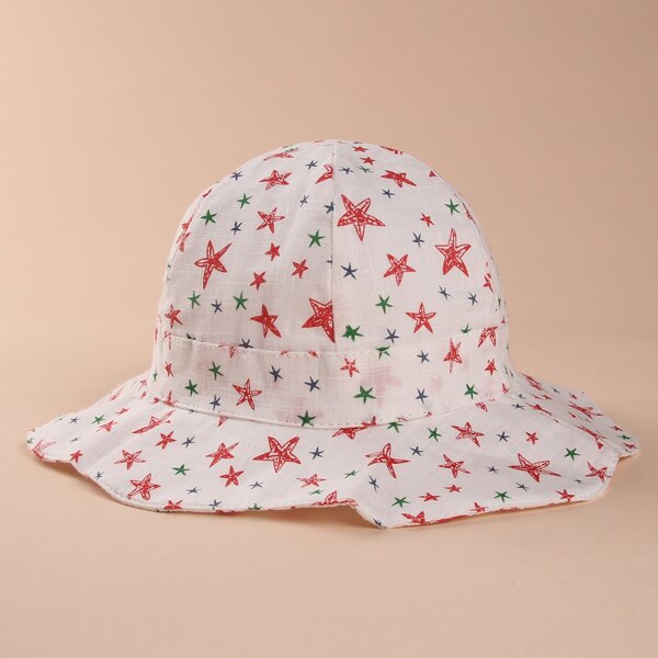 

Toddler Kids Starfish Print Bucket Hat, Multicolor